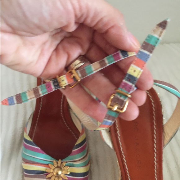 Marc Jacobs multicolor stripes wedges - Picture 4 of 15